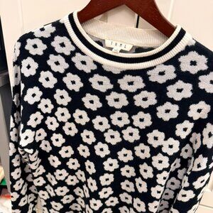 THML Black & White Floral Sweater